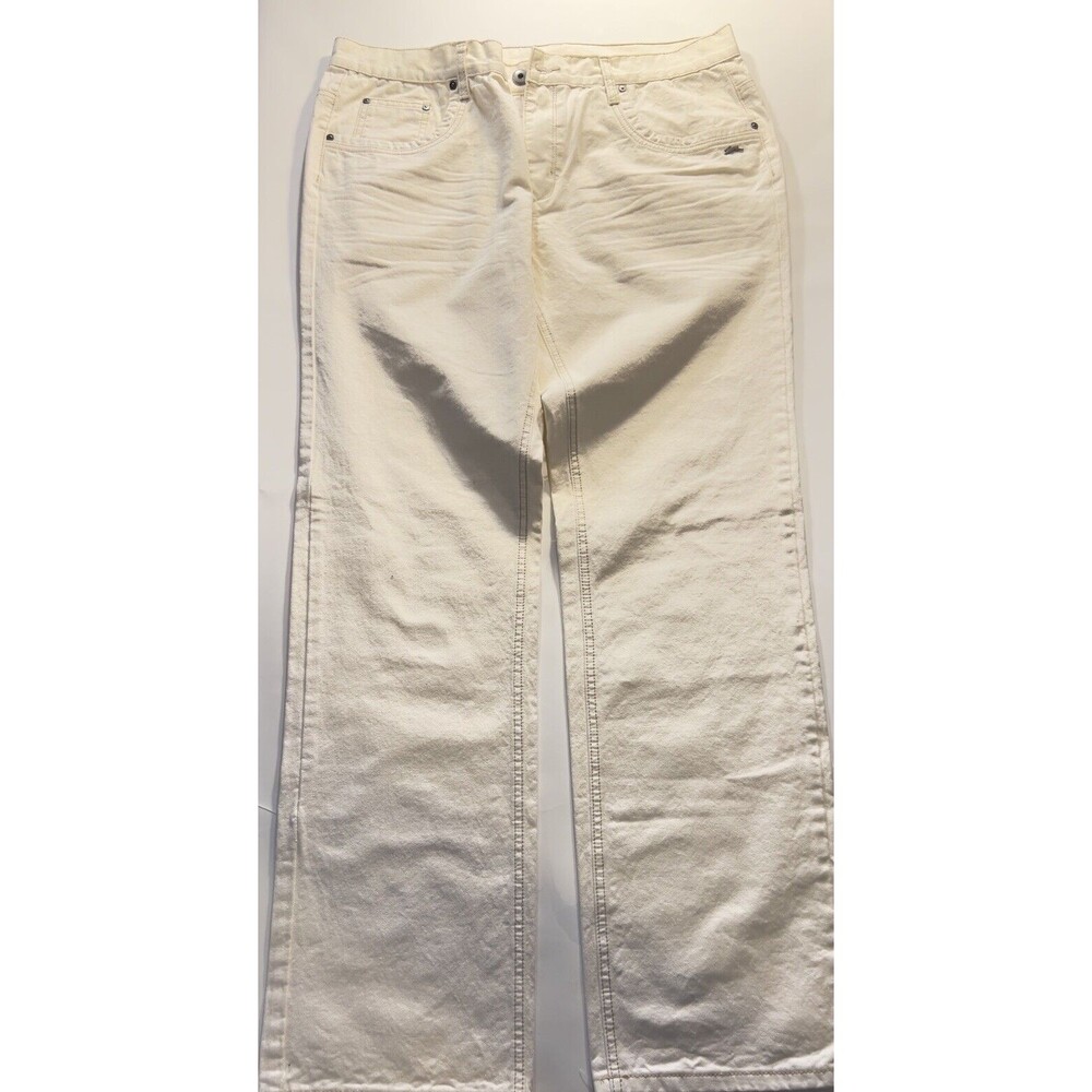 VTG Men's A. Tiziano Jeans 38x33 Y2K Biker Hip Hop  White  EUC *Make A Offer *